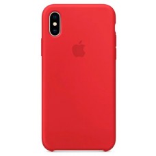 Накладка iPhone X Silicone Case Red (middle)