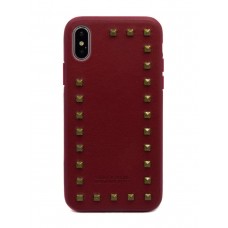 Накладка iPhone X POLO Debonair Leather Red