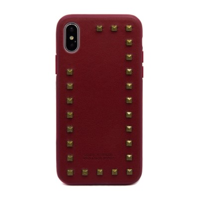 Накладка iPhone X POLO Debonair Leather Red