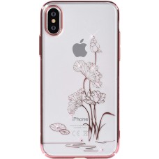 Накладка iPhone X GIRLSCASE Swarovski Transparent Flower