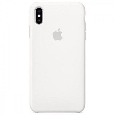 Чехол iPhone XS Max Silicone Case White