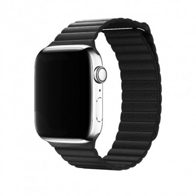Ремінець Apple Watch 42mm Leather Loop Black