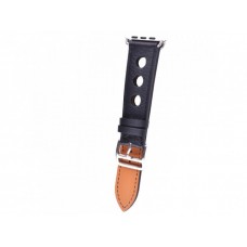 Ремінець Apple Watch 42mm Leather Classic Perfo Black