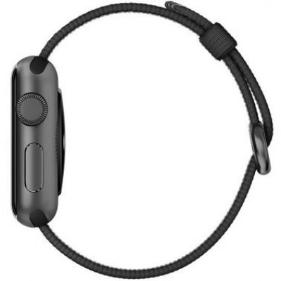 Ремінець Apple Watch 42mm COTEetCI Nylon Sport Black