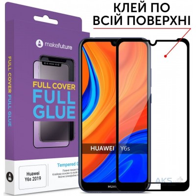 Захисне скло Huawei Y6s (2019) Makefuture Full Glue Black