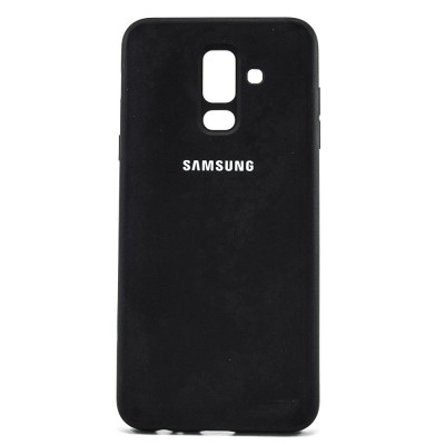 Накладка Samsung A6+ (А605) (2018) Silicone Cover Black