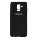 Накладка Samsung A6+ (А605) (2018) Silicone Cover Black