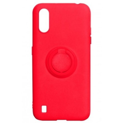 Накладка Samsung A01 Ring Color Red