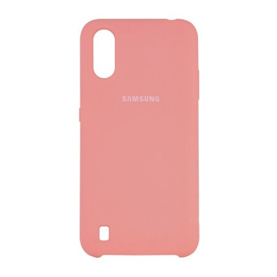 Накладка Samsung Galaxy A01 Core Silicone Case Pink
