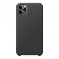 Накладка iPhone 11 Pro Max Leather Case (HC) Black