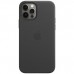 Накладка Apple iPhone 12 Pro Max Leather Case Magsafe Black
