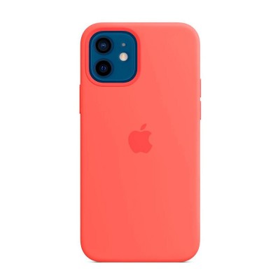 Накладка Apple iPhone 12/12 Pro Silicone Case Magsafe Pink Orange