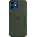 Накладка Apple iPhone 12 Mini Silicone Case Magsafe Dark Green