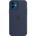 Накладка Apple iPhone 12 Mini Silicone Case Magsafe Nuvy Blue