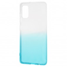 Накладка Samsung Galaxy A52 Silicone Gradient Design White/Turquoise