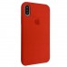 Накладка iPhone X/XS Silicone Case Red (Middle)