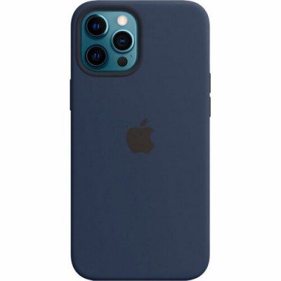 Накладка Silicone Case для Apple iPhone 12 Pro Max Midnight Blue (Middle)
