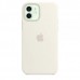 Накладка Apple iPhone 12 Silicone Case White (Middle)