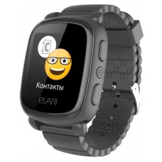 Дитячий телефон-годинник з GPS трекером Elari KidPhone 2 Black (KP-2B)