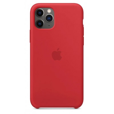Накладка iPhone 11 Pro Max Silicone Case Red