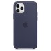 Накладка iPhone 11 Pro Max Silicone Case Midnight Blue