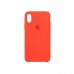 Накладка iPhone X Silicone Case Spisy Orange