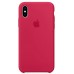 Накладка iPhone X Silicone Case Rose Red