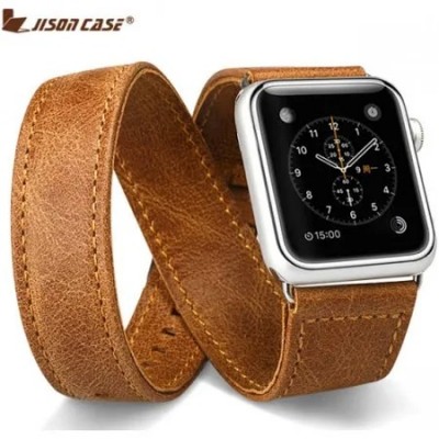 Ремінець Apple Watch 42mm COTEetCI Leather Band Saddle Brown