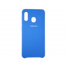 Накладка Samsung A20S (2019) Silicon Case Blue