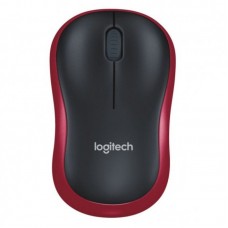 Мишка бездротова Logitech M185 USB Red