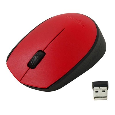 Мишка бездротова Logitech M171 USB Red/Black