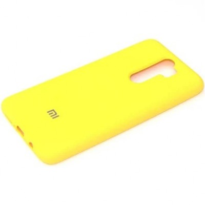 Накладка Xiaomi Redmi Note 8 Pro Silicon Case Logo Yellow