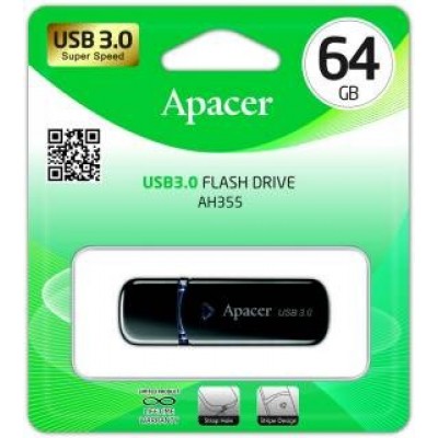 USB Flash 64Gb Apacer (AH355) Black USB 3.0