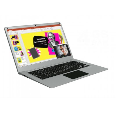 Ноутбук 14" Pixus Rise N3350/4/64/Int Grey