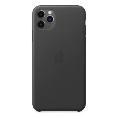 Накладка iPhone 11 Pro Max Leather Case (HC) Black