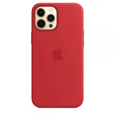 Накладка Silicone Case для Apple iPhone 12 Pro/12 Max Red (Middle)