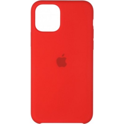 Накладка iPhone 11 Pro Max Silicone Case Red (Middle)