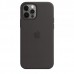 Накладка Apple iPhone 12 Silicone Case Black (Middle)