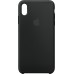 Накладка iPhone XS Max Silicone Case Black (Middle)